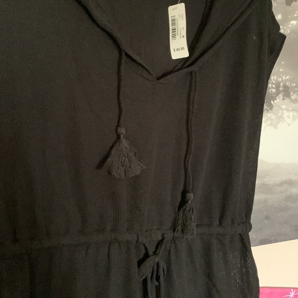 La Vien Rose Aqua swim cover up black Med NWT - Picture 4 of 9
